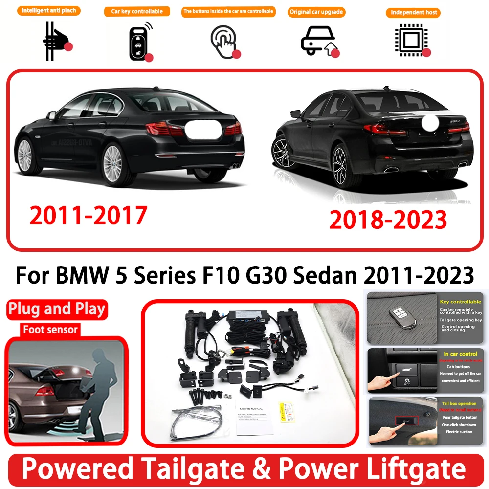 for BMW 5 Series F10 G30 Sedan 2011-2023 OEM Plug and Play Auto Powered Tailgate Power Liftgate Rear Trunk Opener System