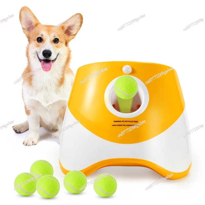 Pet ball thrower Outdoor elastic tennis ball launcher Dog toy automatic ball machine