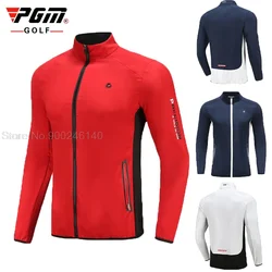 Abbigliamento da Golf autunno inverno uomo Pgm impermeabile giacca a vento da Golf giacca sportiva traspirante calda cappotti da allenamento con cerniera completa