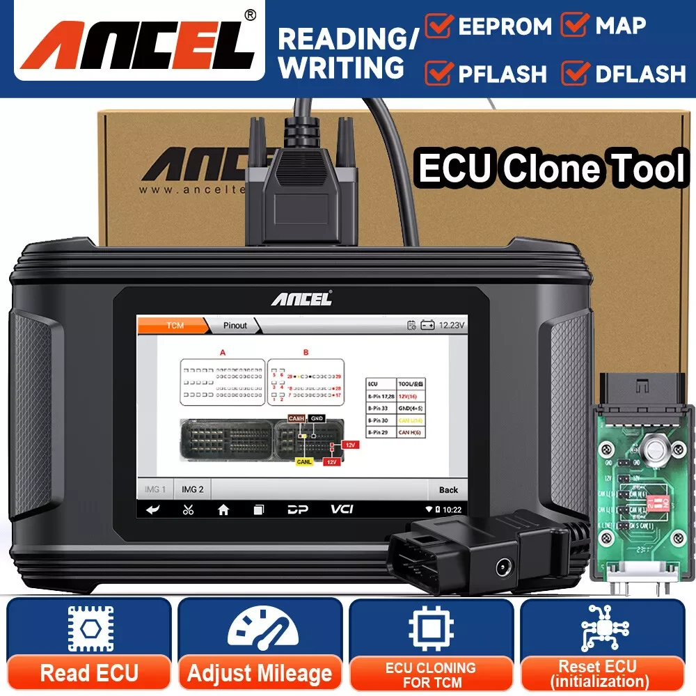 

ANCEL EC500 Car TCM ECU Flashing Cloning Reset Initialization Auto Read Write EEPROM Tool OBD2 Scanner Diagnostic Tools