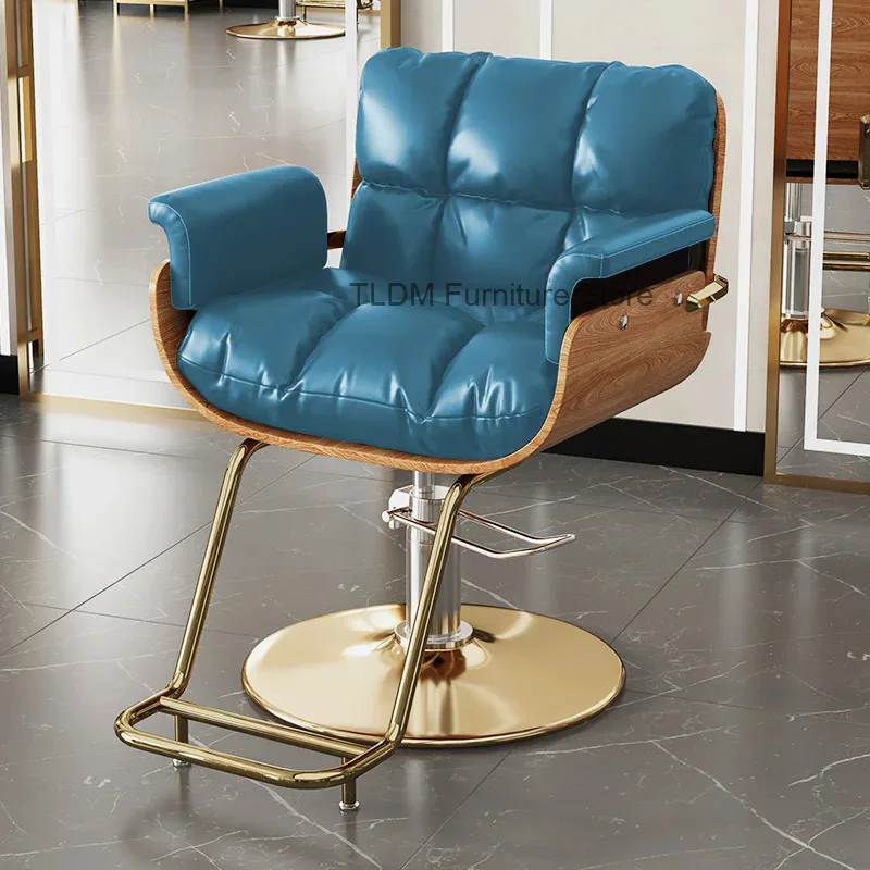 De Hair Salon Luxury Barberia Barber Chair Waiting Reception Profesional Barber Chair Professional Sillas Hair Salon Furniture