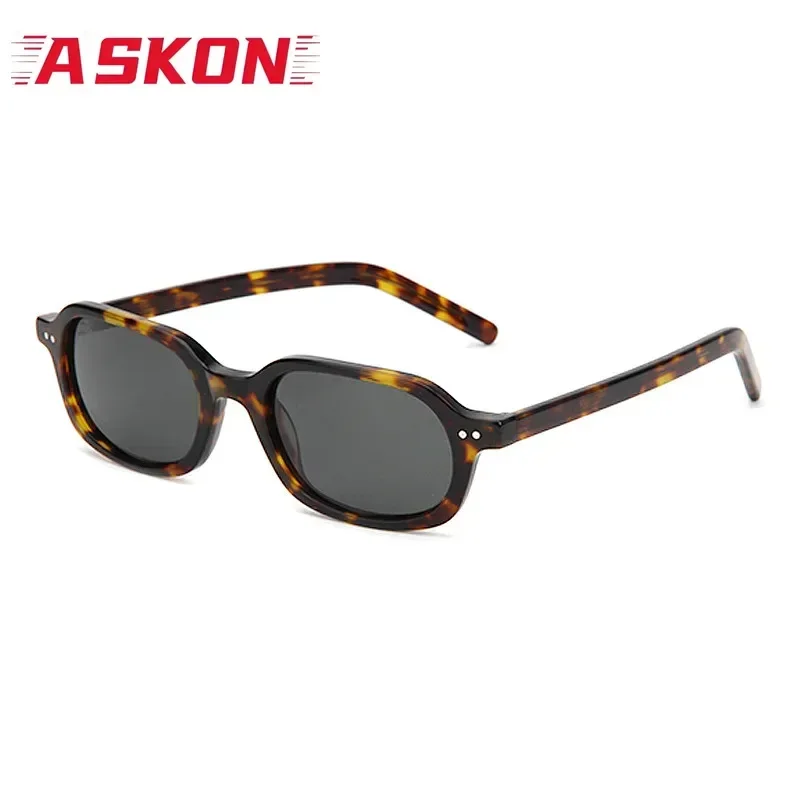 ASKON 2026 Summer Polarized Senior Acetate Sunglasses Men Fishing Square Glasses Women Classic UV400 Outdoor Eyewear Man Simple