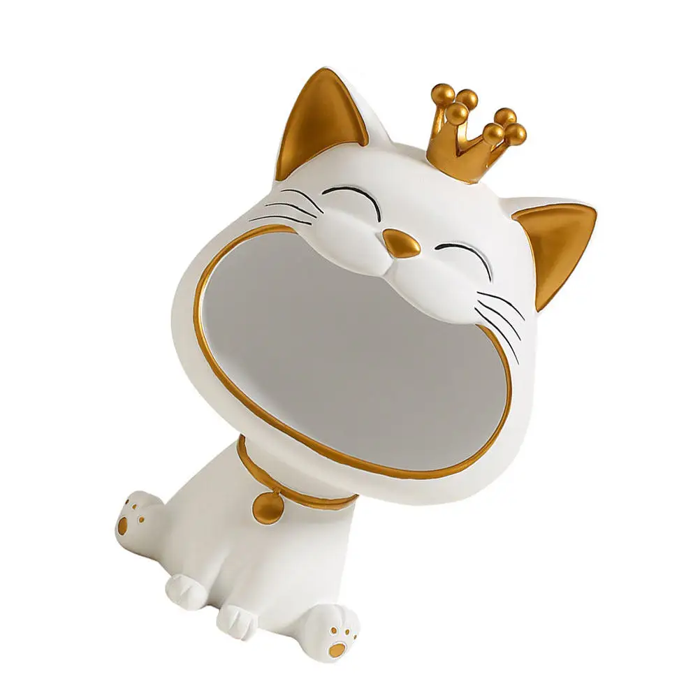 1 pcs Tags Key Keys Storage Halloween Christmas New Year Desk Storage Tray Cat Tray Decoration Cat Desktop Organizer Chic Tray