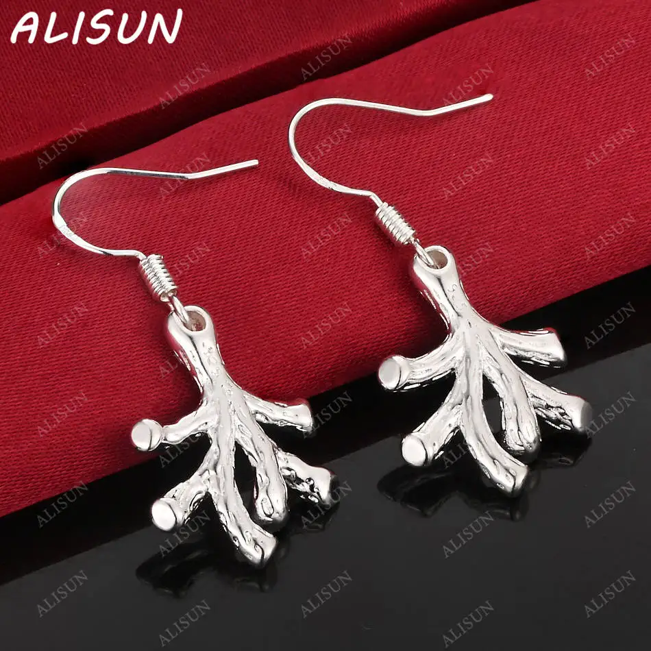 

ALISUN 925 Sterling Silver Branches Earrings Drop Earrings Creativity Gifts Street All-match Party And Daily Wear