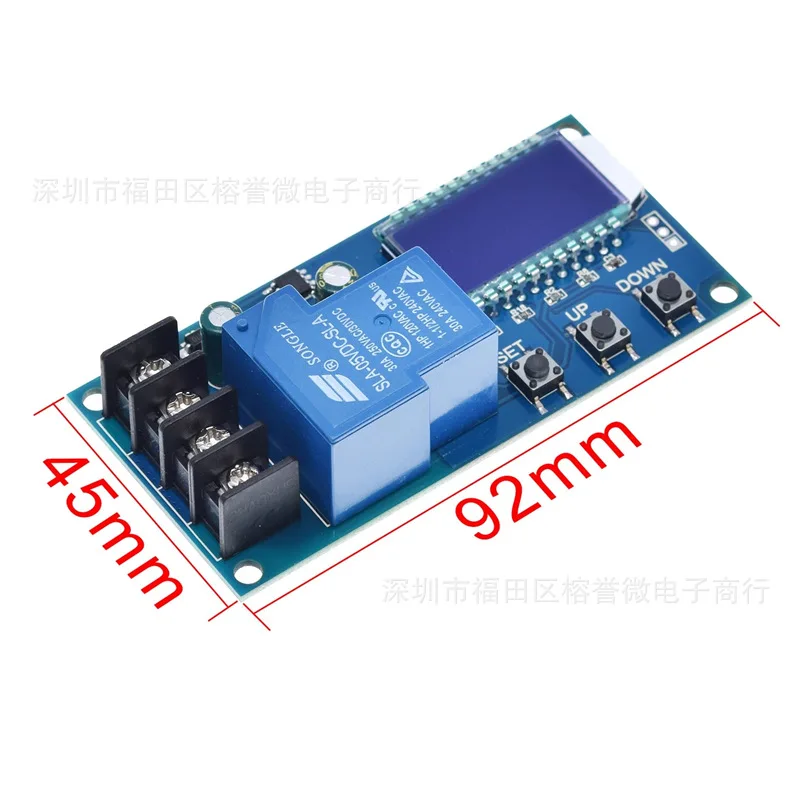 XY-L30A Battery Charging Control Module Digital Full Charge Cut-off Overcharge Protection Switch 6-60V