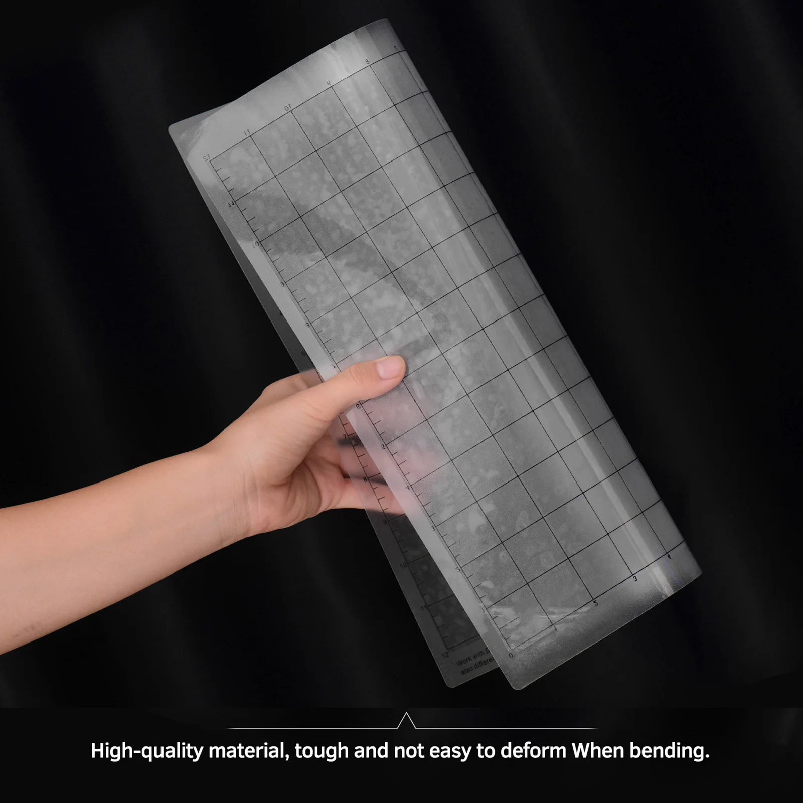 Estera de corte de repuesto, estera adhesiva transparente con rejilla de medición de 12 por 12 pulgadas para máquina trazadora, 3/5/10 Uds.