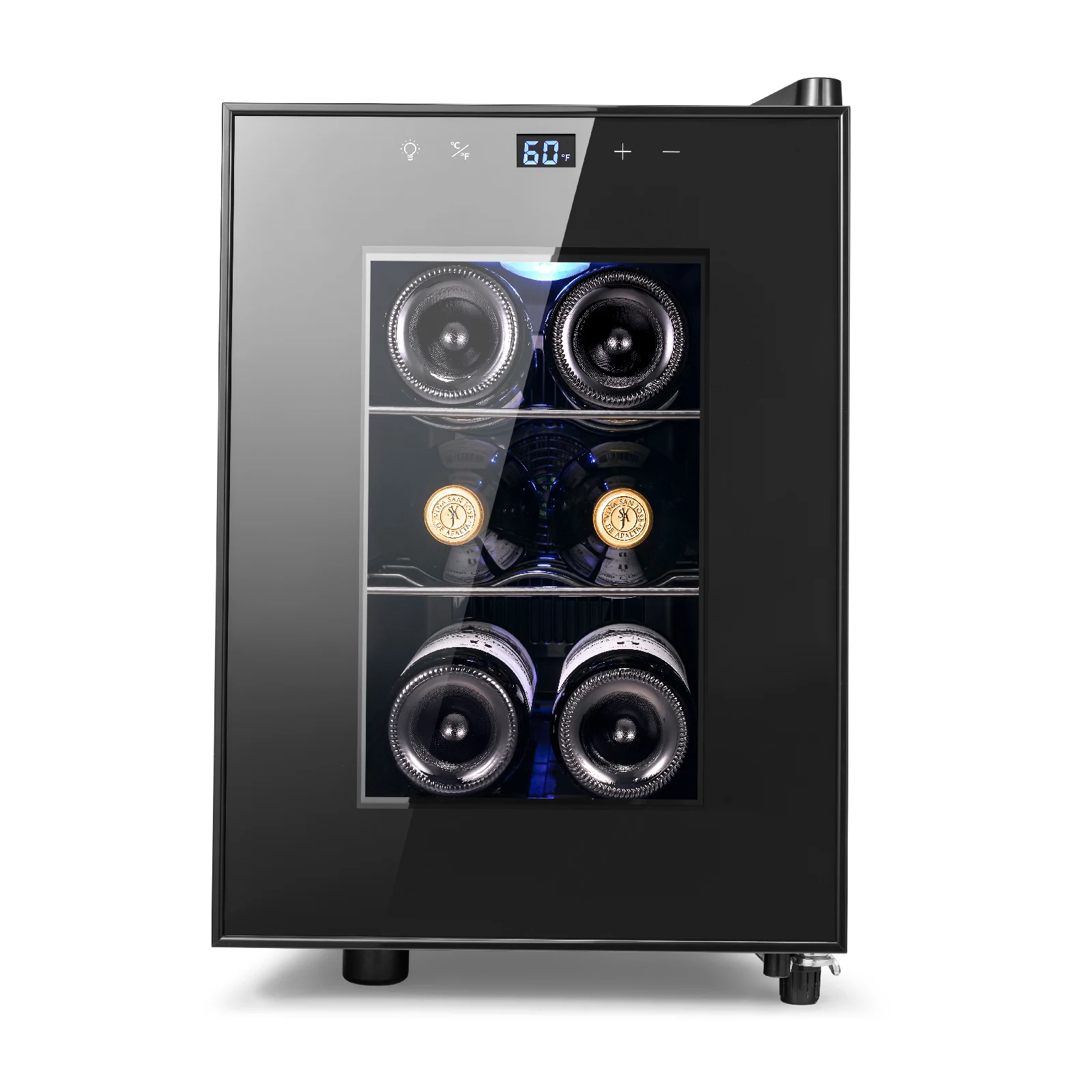 Yeego 20L Stylish Wine Fridge - Efficient Thermoelectric Beverage Cooler for Quiet and Compact Beverage Refrigerator Storage