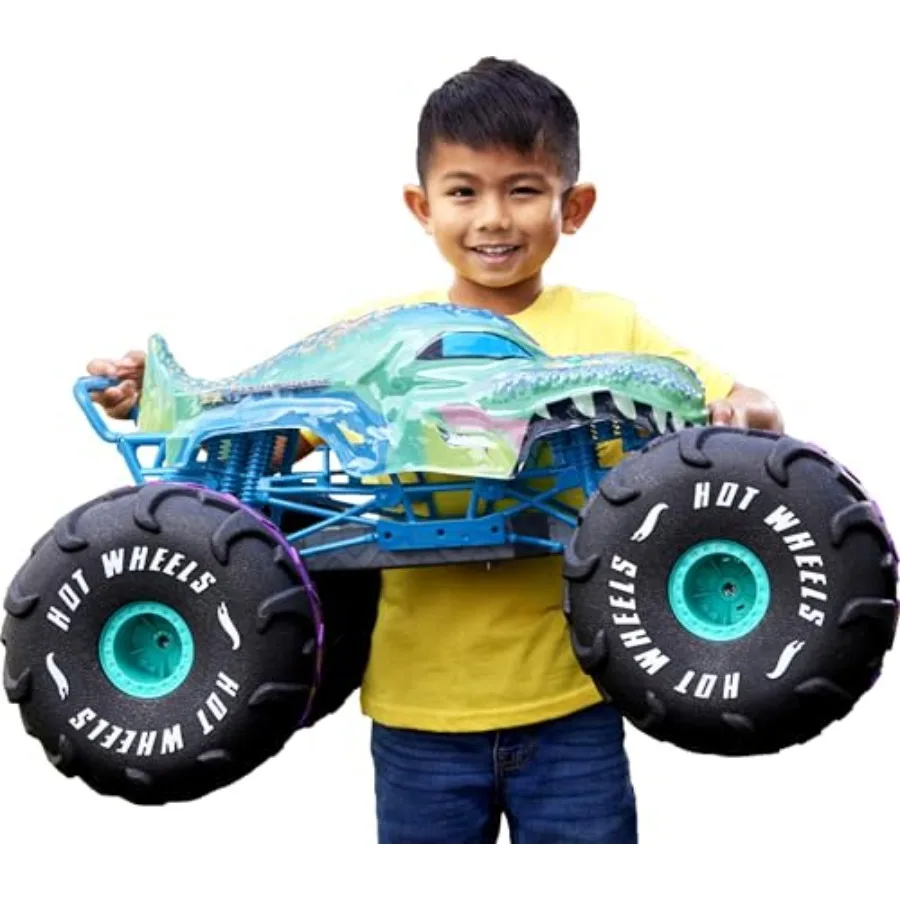 RC Monster Trucks Mega-Wrex in 1:6th Scale, Extra Large Remote-Control Toy Truck, More Than 2Feet Long