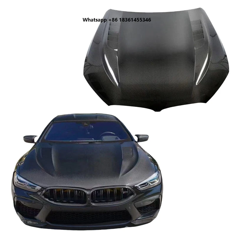 

For G14 G15 G16 8 Series Dry Carbon Fiber Engine Hood Lightweight Racing Styling Bonnet Direct Replacement Parts Fit