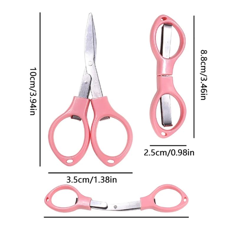 Nail Art Eye Folding Scissors Stainless Steel Scissors Multi Functional Stretching 8-shaped Scissors Nail Art Tools Nail Scissor