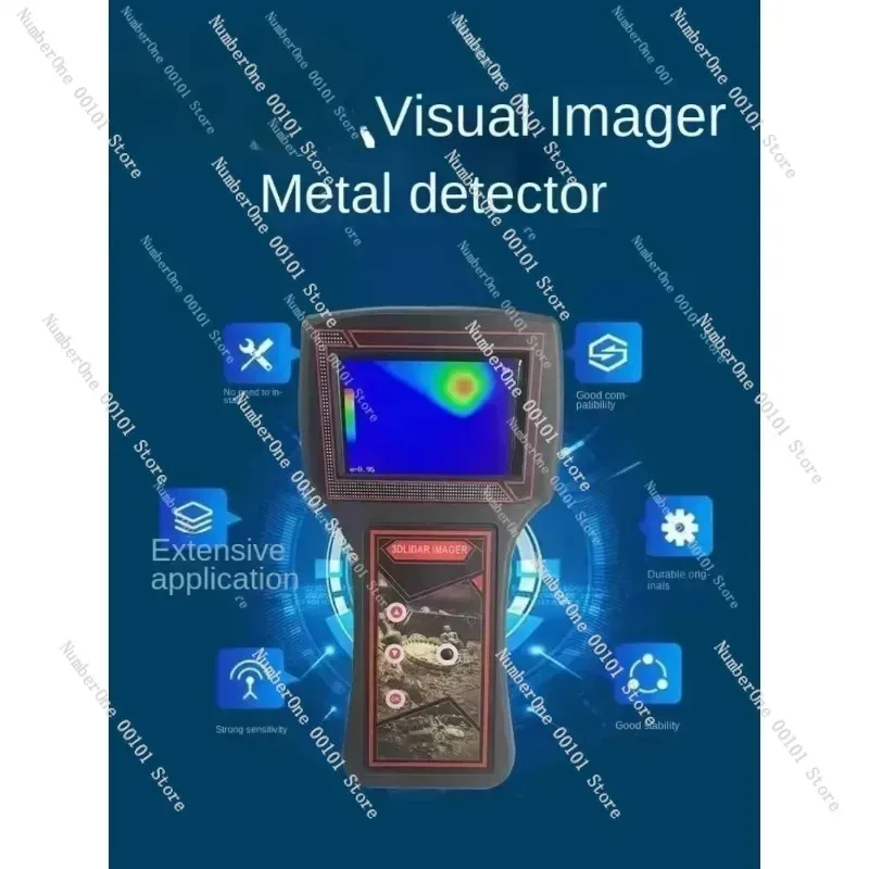 3D Ground Penetrating Radar Underground Metal Detector, Remote Visual Imaging Instrument High Precision GPR Scanner for Outdoor