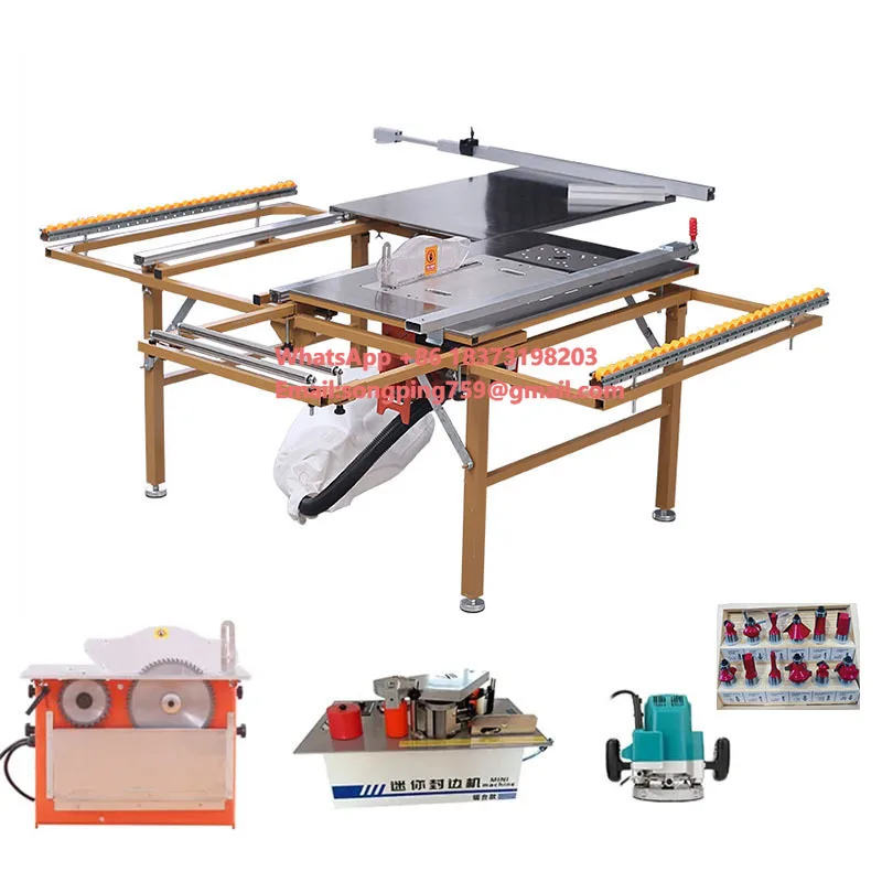 Woodworking Machinery Furniture Woodworking Foldable Sliding Table Panel Saw Cutting Machine