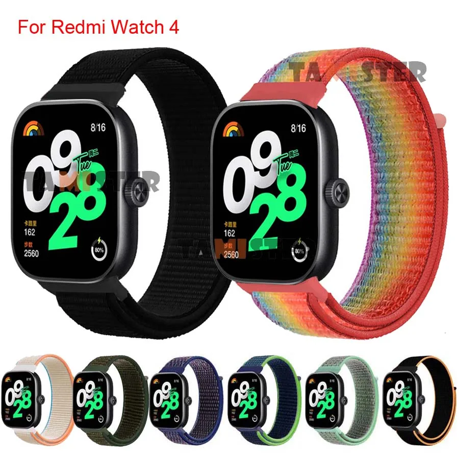 Nylon Strap For Redmi Watch 4 Watchband Breathable Replaceable Correa Bracelet For Xiaomi Mi Band 8 Pro Wristband Accessories