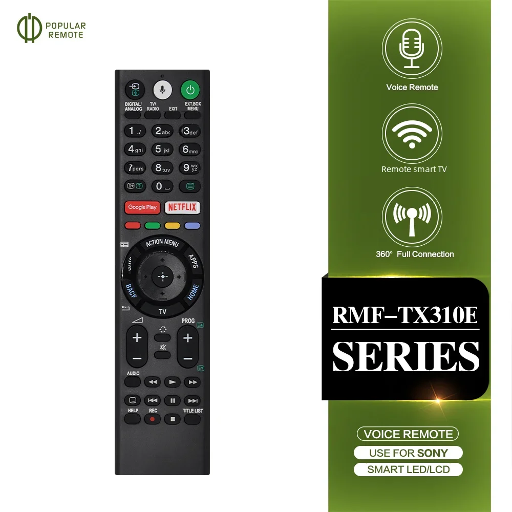 RMF-TX310E zastąpić zdalne sterowanie głosowe RMF-TX300E nadające się do Sony Smart TV 4K 149331811 XBR-55X850S XBR-55X930D na rynek Euro