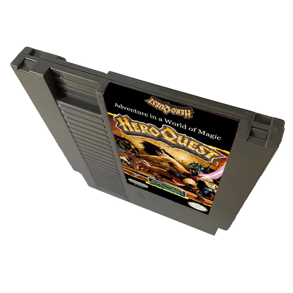 Hero Quest NES Rom Hack - خرطوشة ألعاب NES 72Pins لوحدة تحكم نظام الترفيه Nintendo - ENG