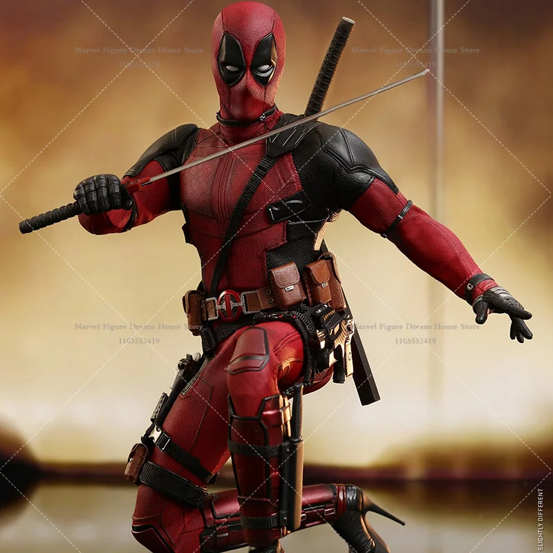 HOTTOYS MMS490 1/6 Scale Marvel Deadpool Wade Wilson Mutant Gene Regenerative Ability 12-inch Full Set Action Figure Soldier