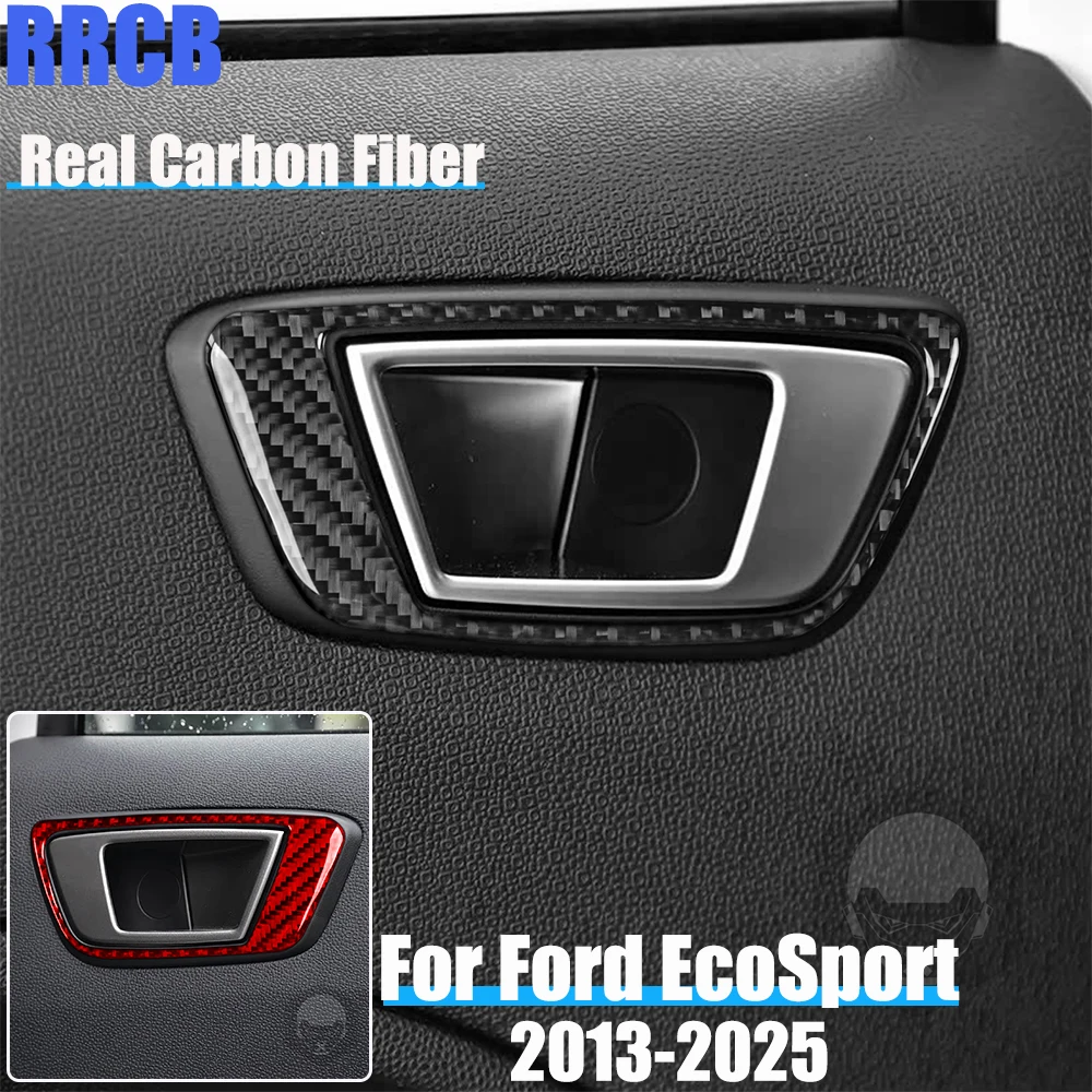 

Real Carbon Fiber Car Accessories Rear Door Handle Soft Cover Sticker For Ford EcoSport 2013 2014 2015 2016 2017 2018 2019-2025