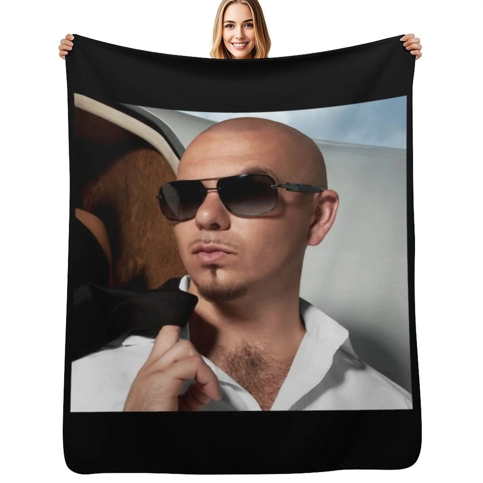 Pitbull Throw Blanket Retros for sofa Giant Sofa Beach Furry decorative Blankets