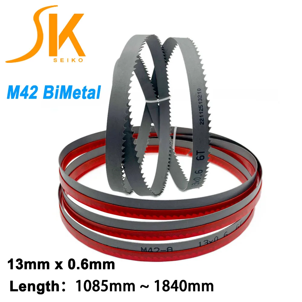 Metal a Lâmina de Serra de Banda do Bi-metal Cortando Metais Comprimento 13×0.6 mm 10 14 Tpi M42 1640 1425 1140 1435 1570 1712 1830 Milímetros 1pc