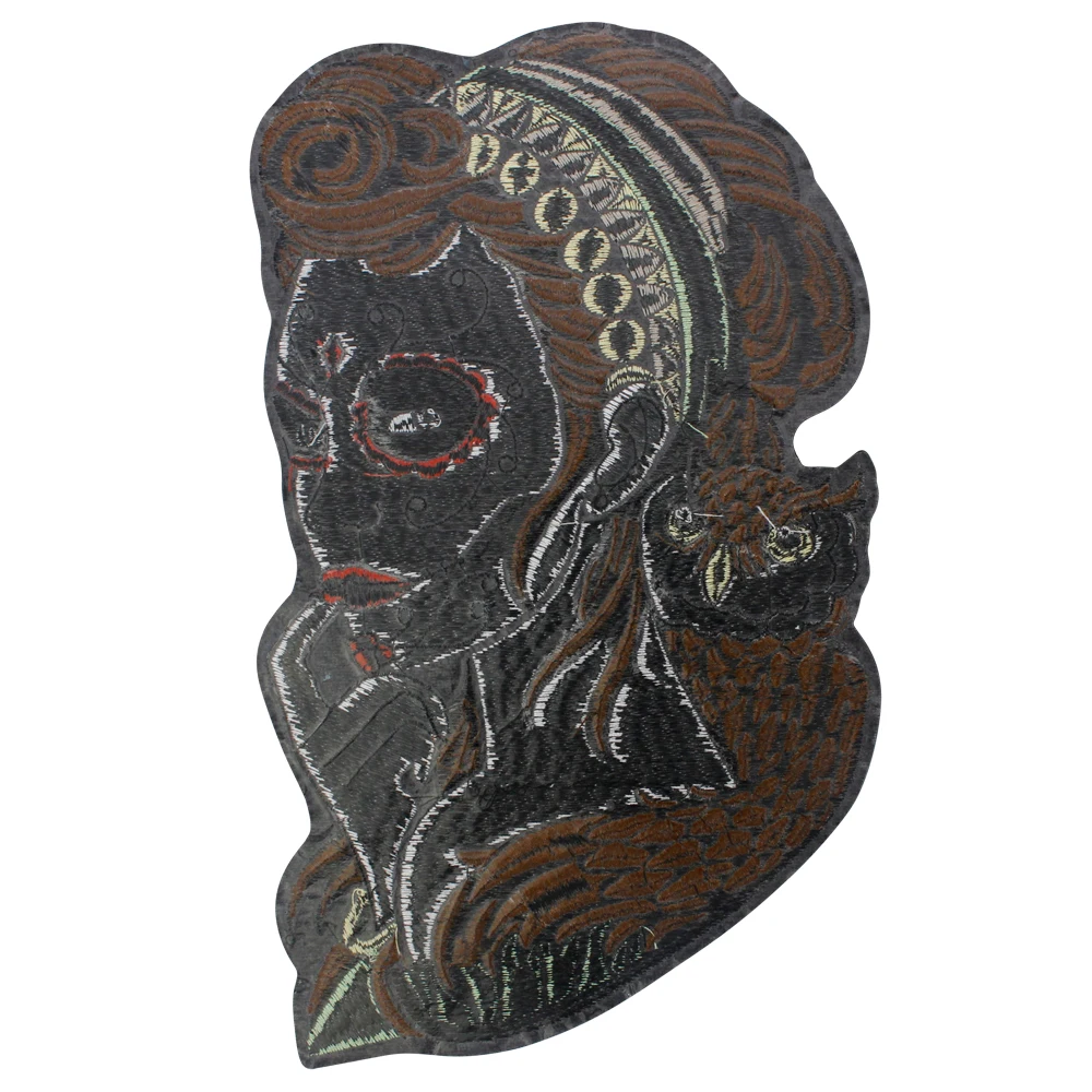 بقع قماش مطرزة للنساء ، فتاة جميلة ، الجمال وإصلاح البومة ، بقع حرفية ، خياطة مكواة ، شعار #4