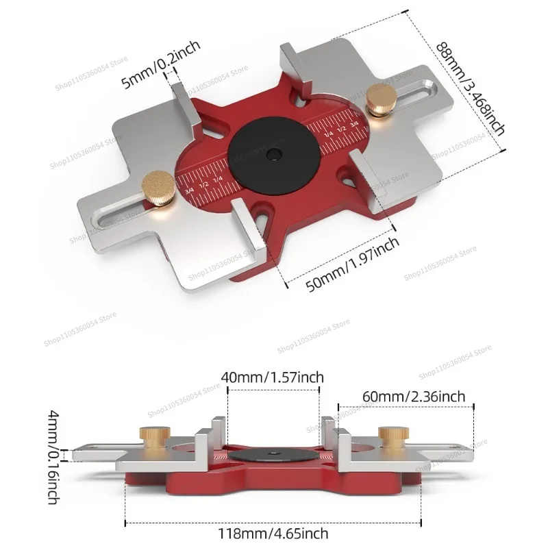 For Woodworking Creative Two-in-one Slotter, Fine-quasi-opening Auxiliary Tool Electric Slotting Artifact
