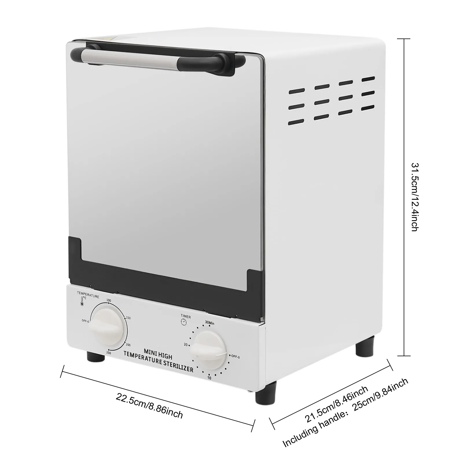 1000W sterilisator voor nagelgereedschap Reiniging Sterilisatiekast, 12L multifunctionele desinfectiekast voor hoge temperaturen