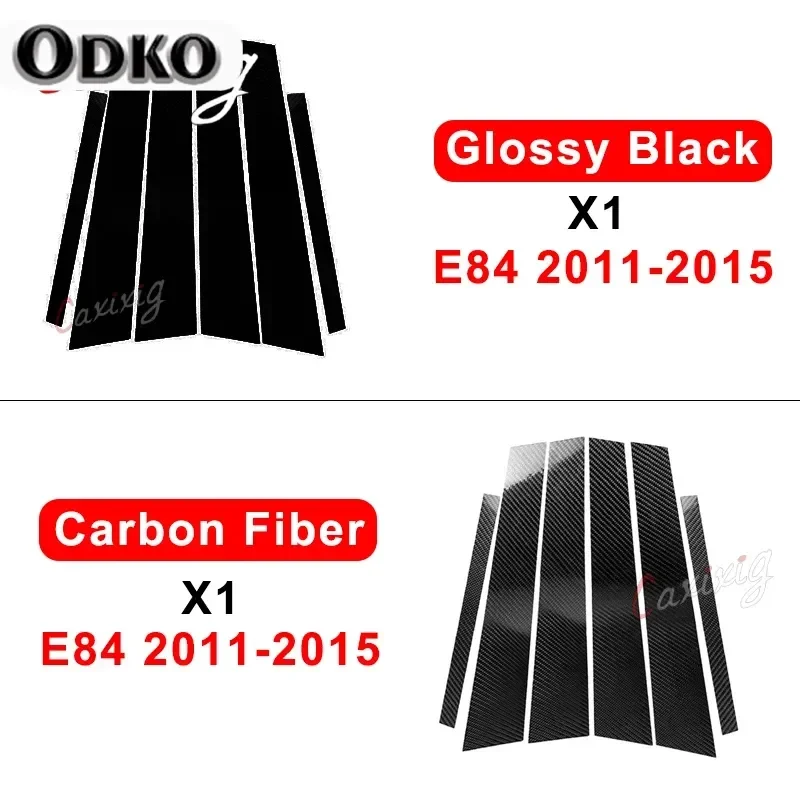 Car Door Pillar Post Trim Stickers For BMW X3 F25 G01 X5 E70 F15 X6 E71 F16 X1 E84 Window B-Pillars Accessories