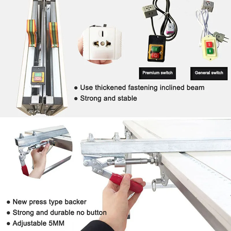 Imagem -05 - Multifuncional Folding Woodworking Table Saw Removível Telescópica Lifting Tool Carpintaria Portátil Workbench Faça Você Mesmo em 1.2x0.8m