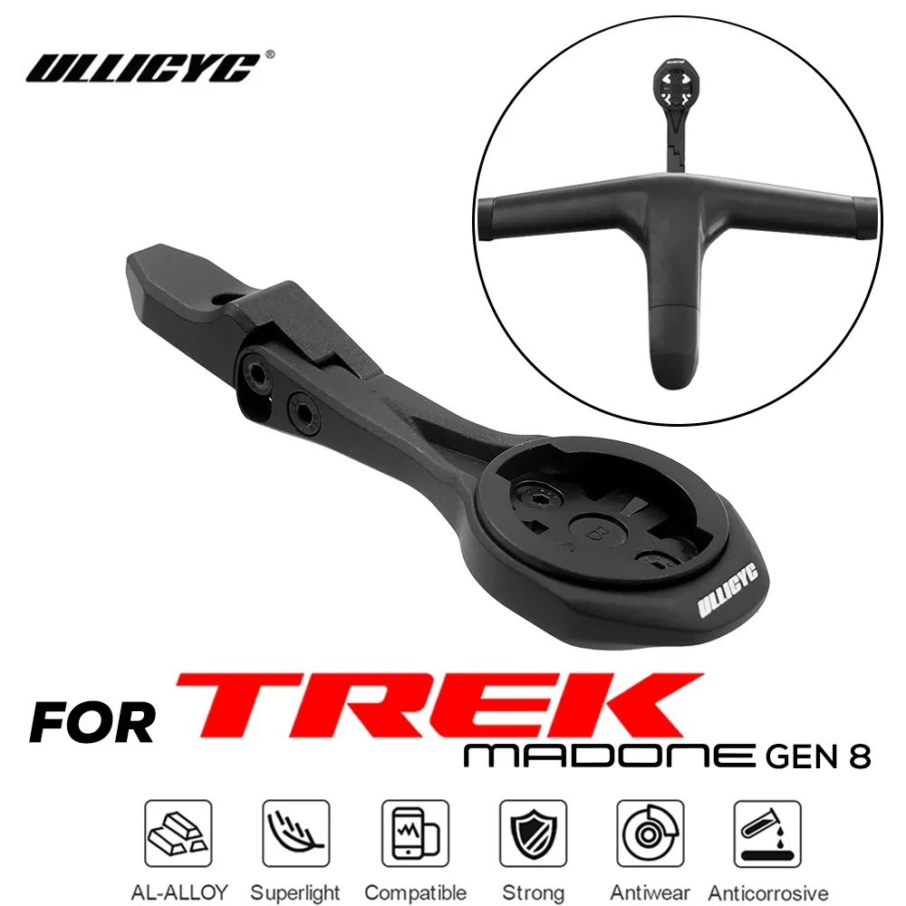 For TREK Madone SLR GEN8 Integrated Handlebar Computer Mount Compatible With Gopro/GPS/Garmin/Bryton/Wahoo Aluminum Alloy