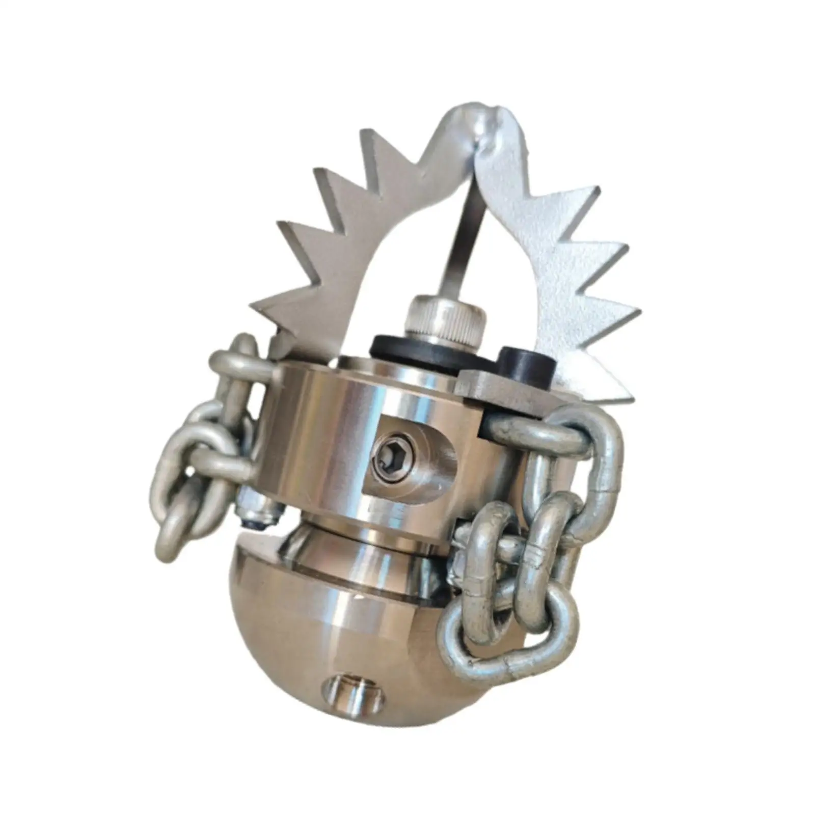

Sewer Jet Hose Nozzle Sewer Jetter Nozzle Rotating Cleaning Jet Cleaning Tips Steel Drain Sewer Jetter Nozzle Chain Design