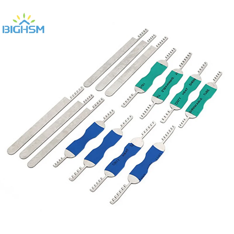 7Pcs Stainless Steel Comb Lock 7-in-1 Full Repair Tool Kit Bypass Method Lock Tools Portable Pick Combs For Firefighting