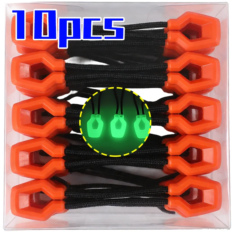 

Backpack Zipper Tail Rope Glow In The Dark Night Reflective Safety Outdoor Camping Hiking Accessories Clip On Multicolor Plastic