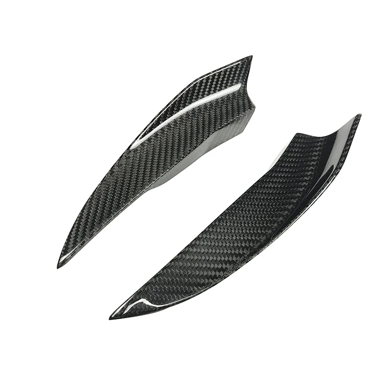 Novo oem 4 pçs carro de fibra carbono s4 frente canard para a4 a5 a6 a7 a8 b6 b7 b8 b9 b10 rs6 c7 2018 canard barbatanas