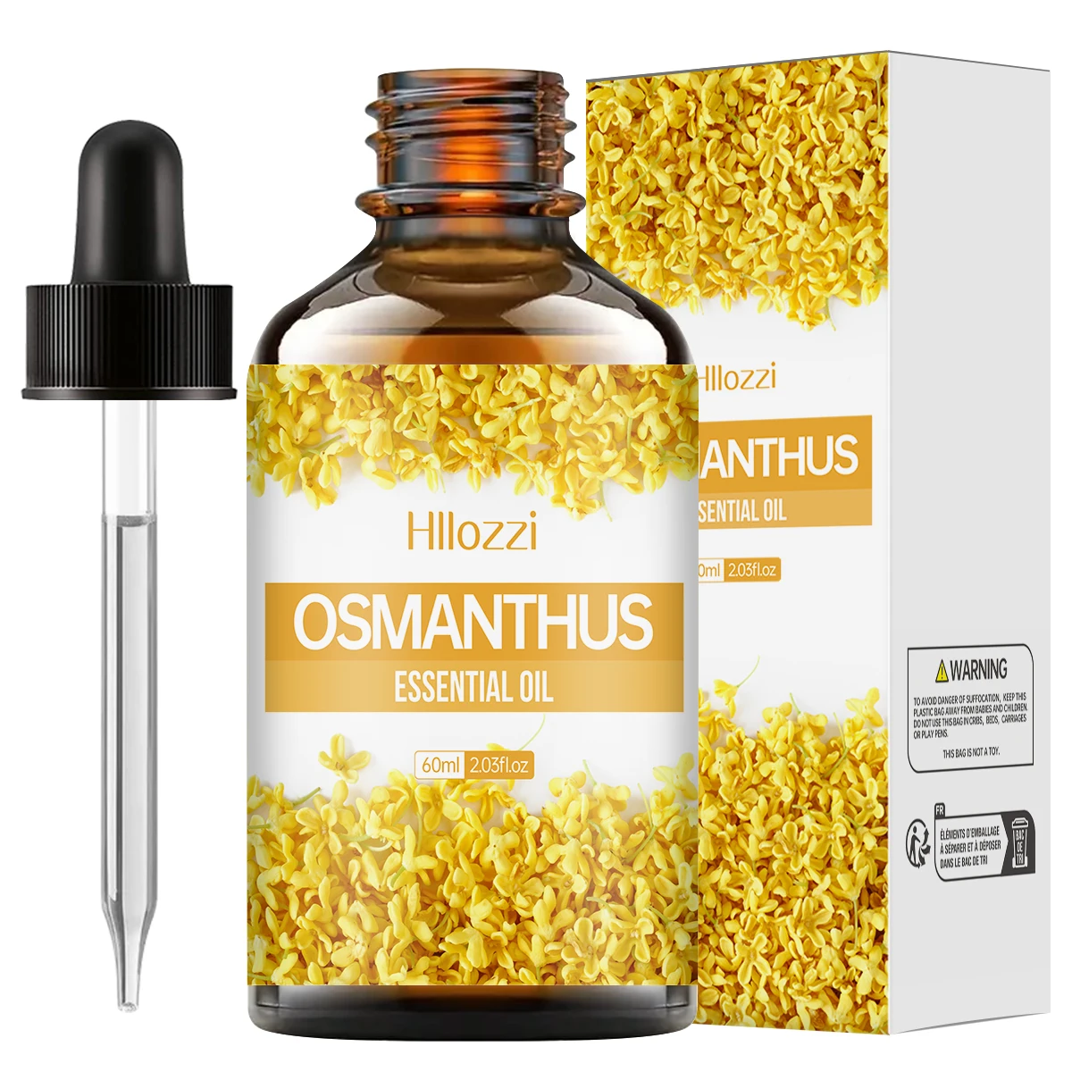 

Hllozzi 30ml/60ml osmanthus plant extract facial skin care essential oil, rich and lasting fragrance, body care moisturizing