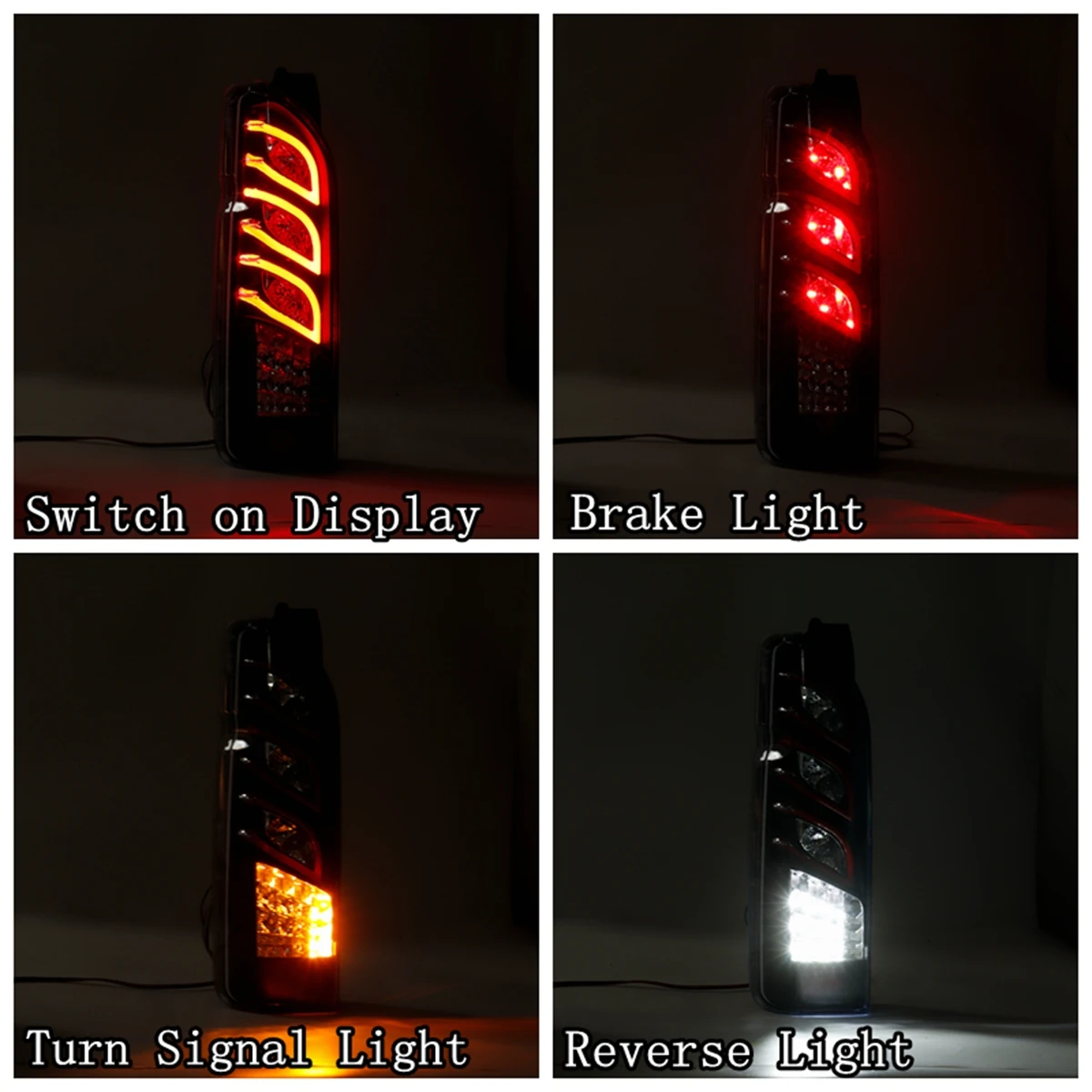 Car Led Tail Light For Toyota Hiace 2005 2006 2007 2008 2009 2010 2011 2012 2013 2014 2015 2016 2017 Taillight Rear Brake Light