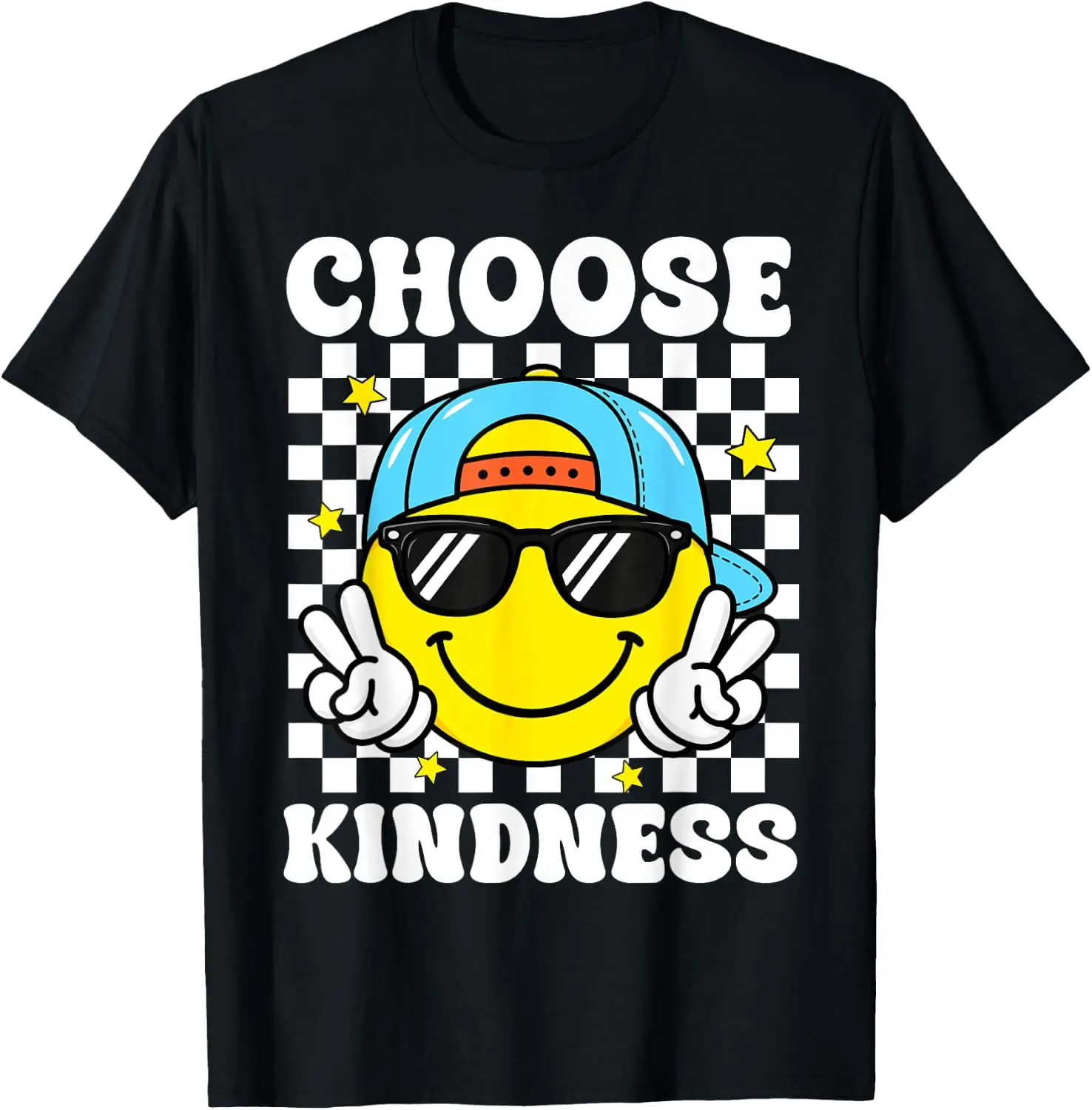 Choose Kindness Be Kind Inspirational Kids Boy Positive T-Shirt Breathable, heavyweight pure cotton short-sleeve top—stylish, plus-size, and suitable for year-round wear with a sporty, casual vibe