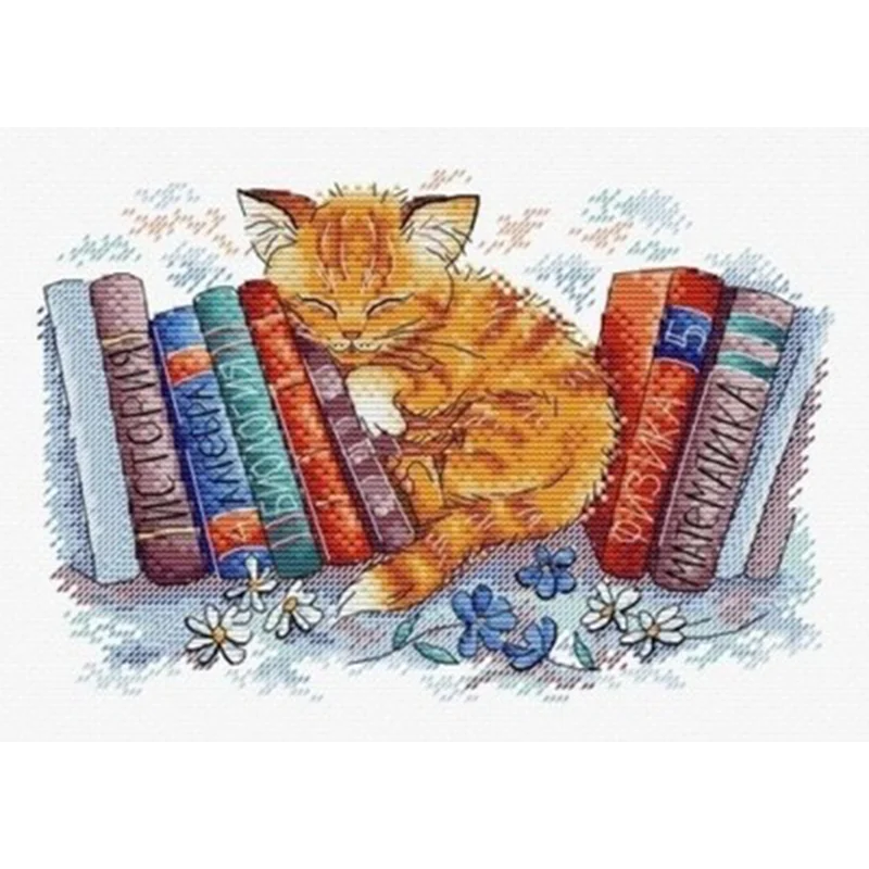7652 Cross Stitch Sets Cross Stitch Paintings 14ct 18ct Stich Cross Stitch Kit Embroidery Needle Arts & Craft Complete Kit Hobby
