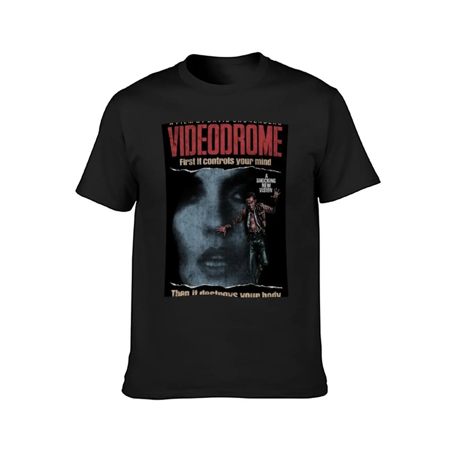 Videodrome, David cronenberg, Sci Fi, Horror Posters and Art T-Shirt plain customs Aesthetic clothing clothes for men