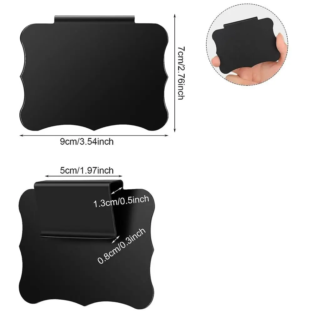 10PCS New Plastic Price Boards Black Signage Table Chalkboard Multifunctional Mini Message Label Mall