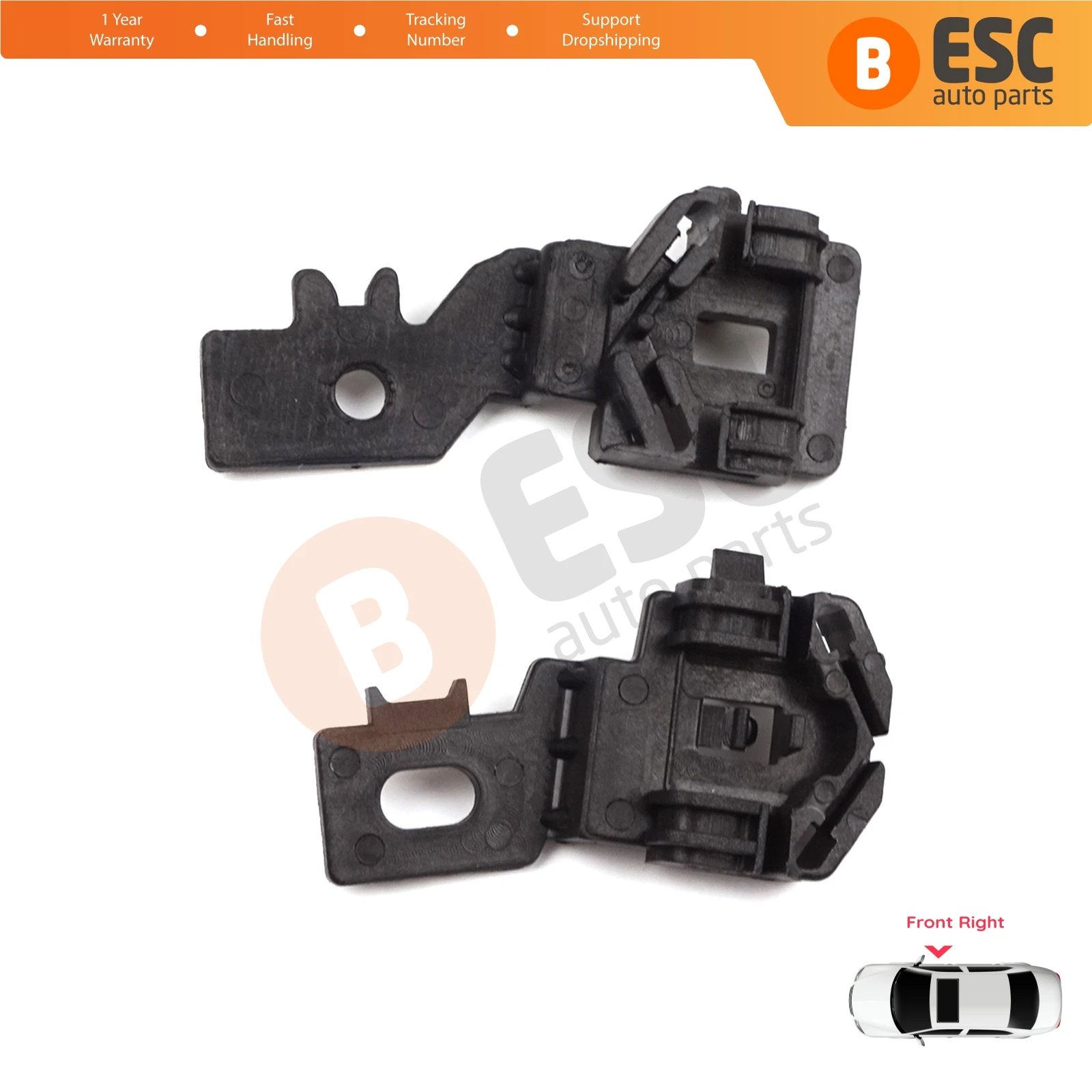 

EWR805+EWR806 Electrical Power Window Regulator Clips Front Right Door for Nissan Primera P12 2002-2008 Qashqai J10 2007-2010