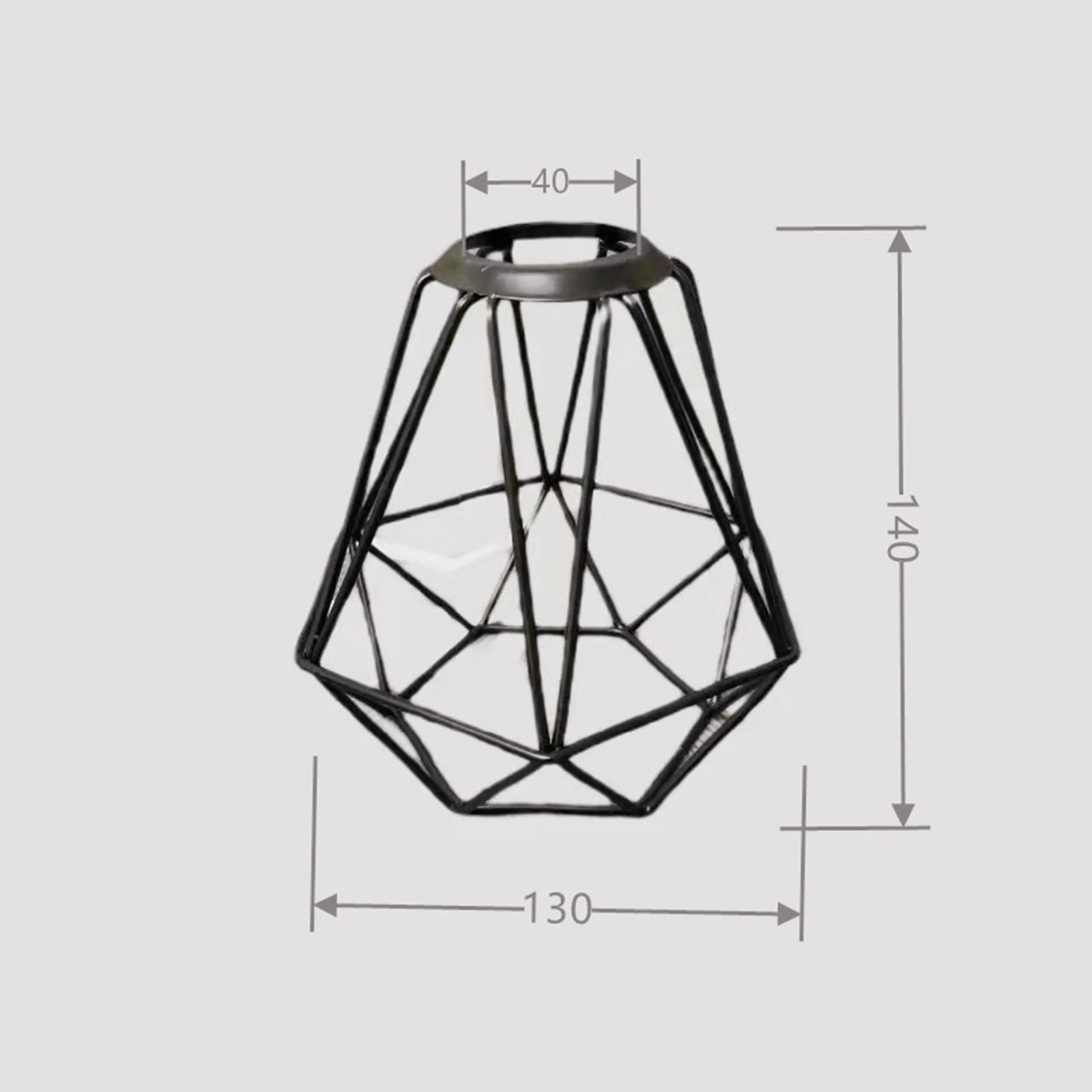 DIY Metal Pendant Lamp Shade Hanging Chandelier Lamp Vintage Style for Bedroom Cafe Living Room Decor Indoor Lighting Protective