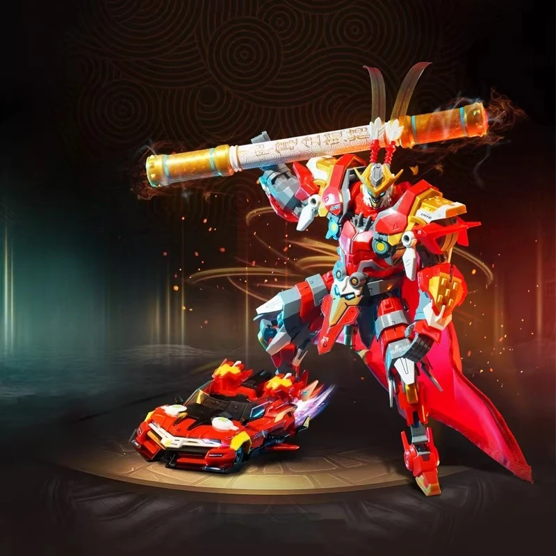 

Строительные блоки Keeppley Wonderful, модель меха из мобильной игры QQ Speed, фигурка Сунь Укуна, игрушка-конструктор, сопутствующий подарок