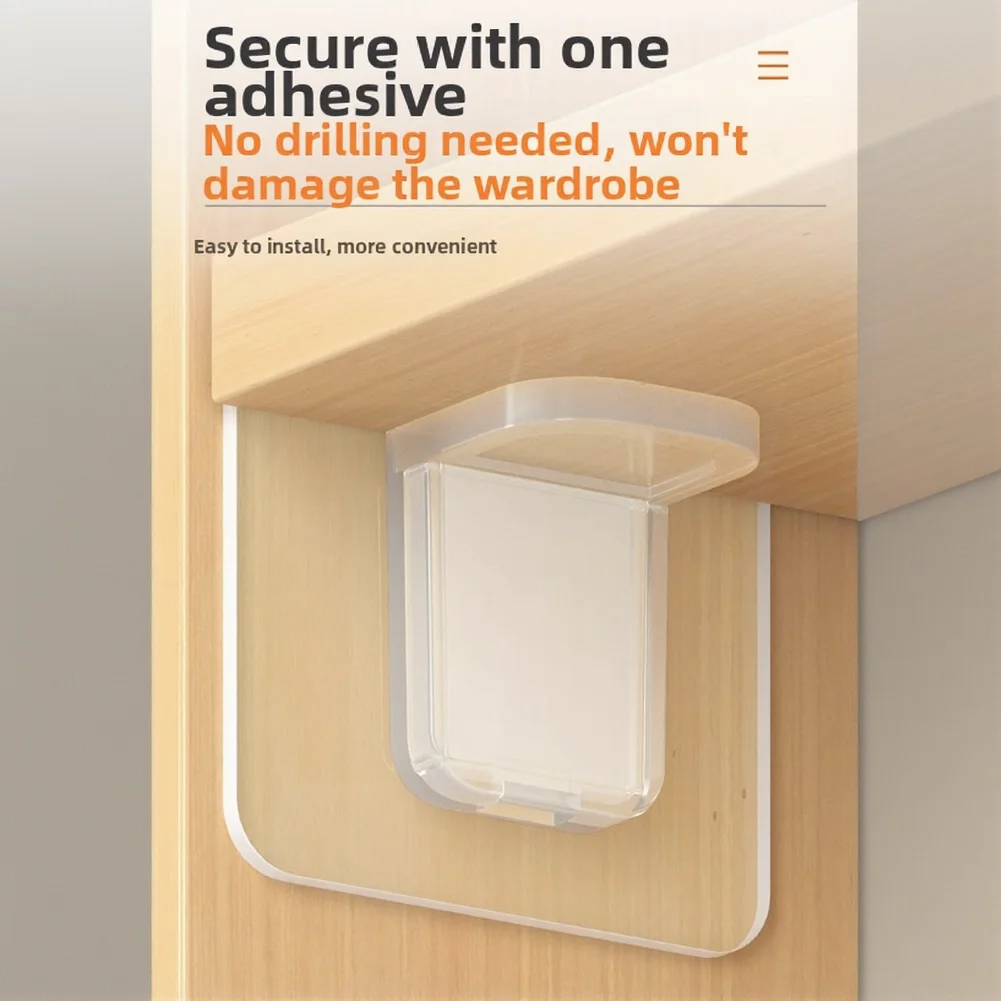 Mounting Nails Shelf Support Pegs Tool-free Installation Transparent Kitchen Cabinet Installation For Metal Surfaces