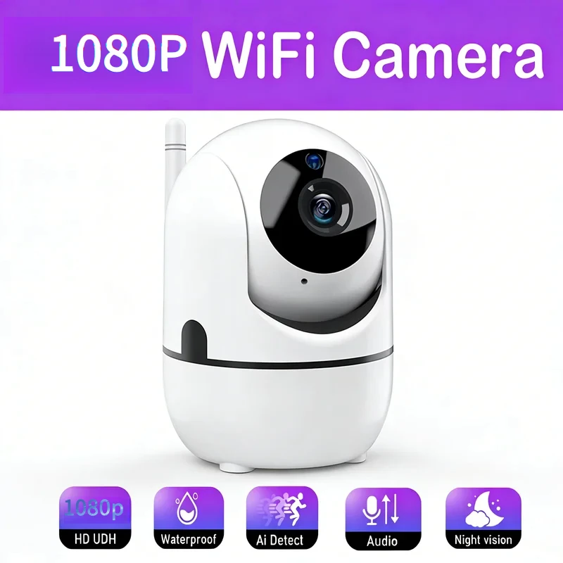 New Wifi IP Camera Smart Home Auto Tracking 1080P Full Night Vision Waterproof Network Wireless CCTV Video Baby Security Camera