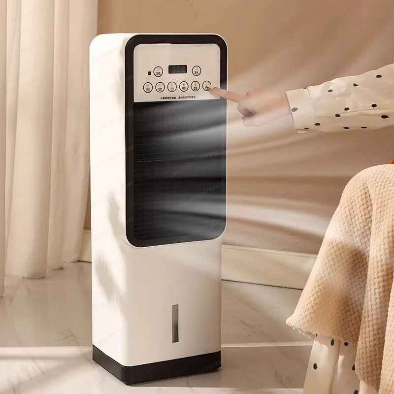 Portable Water Cooled Air Conditioner and Heater Battery Powered Space Cooling Heating Bedroom Bathroom Household Bracket