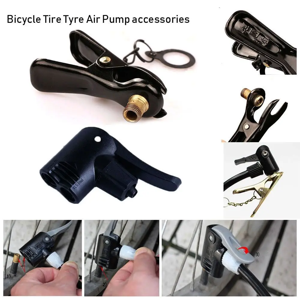 

Tire High quality Outdoor Cycling Tools Inflator Pump Nozzle/Clips Tyre Air Pumps Multi-use Connector Head FV AV Valves