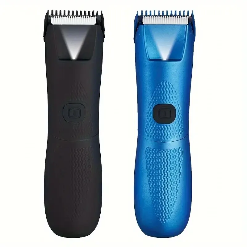 Body Hair Trimmer USB Rechargeable Safe Waterproof Ceramic Blade Head Clipper With Light Arm Waist Electric Groin