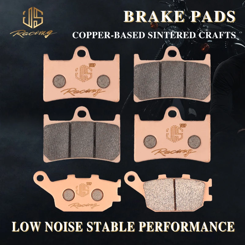 

JSRAOIMG Sintered Front & Rear Brake Pads For Yamaha YZFR6 YZF600 2004-2015 YZFR1 1000 2004-2006 FZ1 FZ6 FZ8 MT07 MT09 MT10