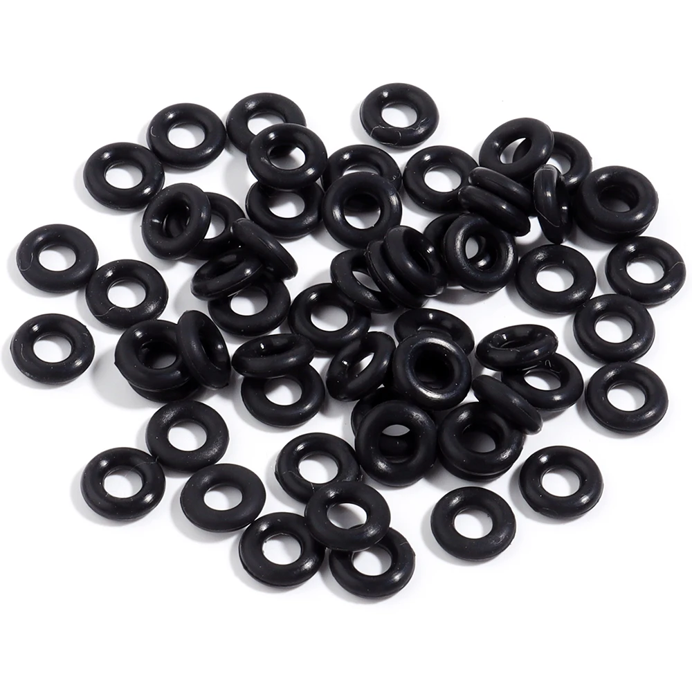 100 Stück Silikon-Gummi-Stopper-Ringe, bunte runde Positionierungsperlen für DIY-Schmuckherstellung, Armbänder, Halsketten, Zubehör – Detail 9