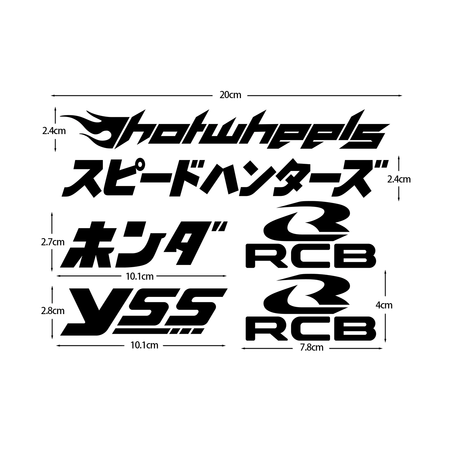 JDM Motorcycle Sticker Moto Scooter Body Fuel Tank Helmet Fairing Top Case Vinyl Accessories Decal Set For RCB Racing Boy YSS